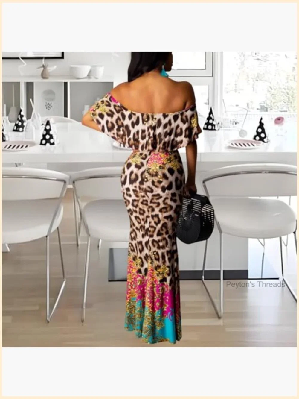 Off Shoulder Ruffle Bodycon Maxi Dress Ruched Evening Gown Prom Party